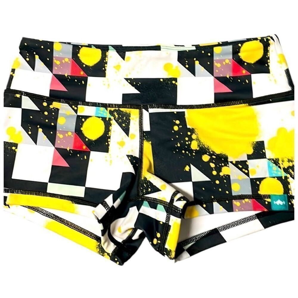 WODBOTTOM splatter spray paint shorts size small excellent condition